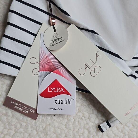 1160 NWT CALIA Women's Double Strap Triangle Bikini Low Support Swim Top - Picture 5 of 6